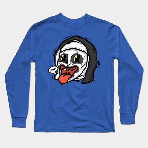 the nun Long Sleeve T-Shirt by a cat cooking